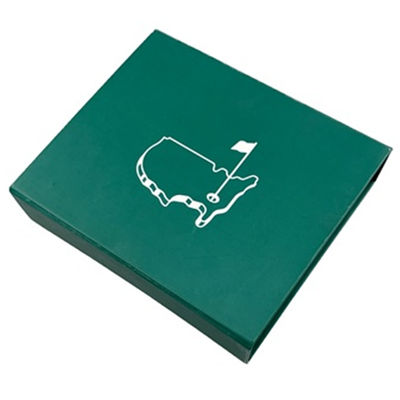 Green Magnetic Closure Gift Boxes Art Paper Printing Logo Without Insert