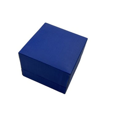 Square Plastic Jewellery Packaging Box Specialty Paper With Suede Insert Gift Ring Box