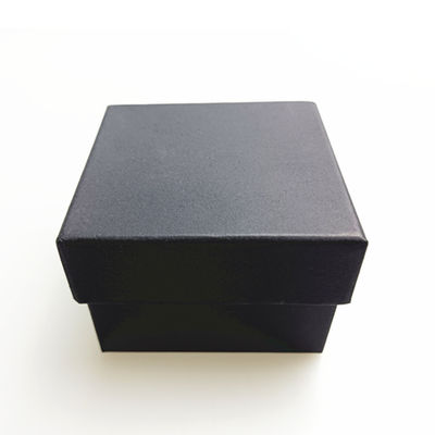 Cardboard Black Gift Box Customize 8*8*4cm Special Paper Packaging Box Without Insert