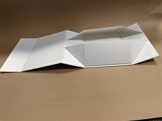 Eco Friendly Collapsible Paper Box Recyclable White Cardboard Gift Box