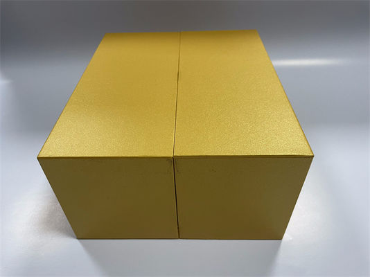 CMYK / Pantone Printing Folding Paper Boxes Yellow Rectangle Cardboard Box