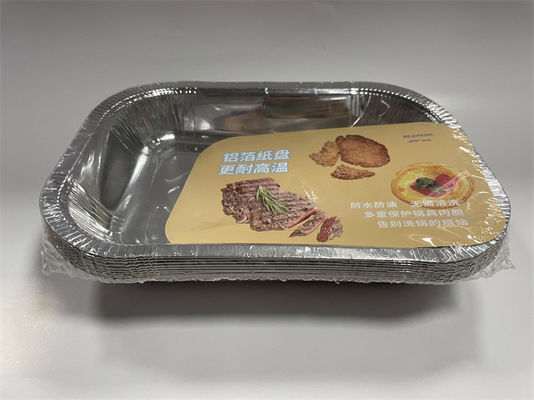 Heat Resistance Aluminum Catering Trays 220F Foil Serving Trays