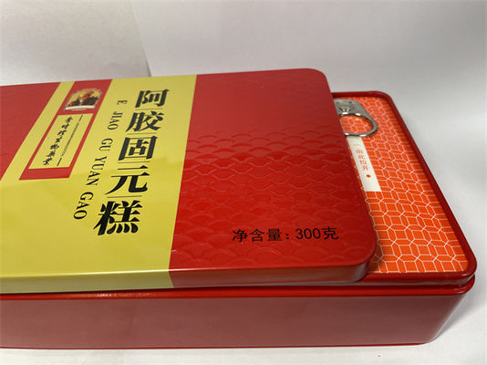 Debossing Packaging Tin Box For Tea Packaging Eco Friendly