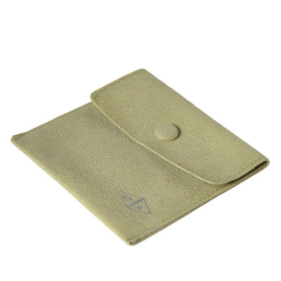 Microfiber Custom Velvet Jewelry Bags Morandi Green For Pendant Necklace