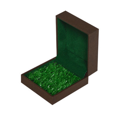 Plastic Wood Paper Jewelry Gift Box Ring Earring Pendant Grass Insert