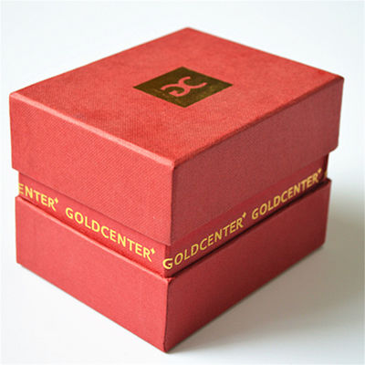 Wedding Cardboard Red Watch Box Gift Packaging Elegant Border Design