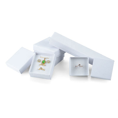 White Leatherette Personalised Bracelet Gift Box Sponge Insert Customized