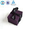 Spot UV Velvet Jewelry Gift Boxes Purple Black With Ribbon Bow Drawer Retro Style