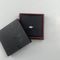 Black Red Tactile Paper Jewelry Gift Boxes UV Stamping Earringss Ring PU Leather Insert