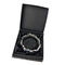 Calico Paper Jewelry Box With Black Foam Insert Bracelet Packaging