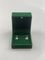 Green Sqaure Velvet Earring Box Shining LED Light For Jewelry Packaging Display Valentine Wedding