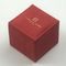 Square Velvet Earring Box Wine Red Suede Gold Foil Custom Logo Printed Jewelry Packaging