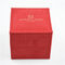 Red Blue Color Suede Jewelry Box Custom Designed For Ring With Foil Stamping Logo