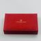 Velvet Jewelry Box Rectangle MDF Red Suede Gold Foil Gray Velvet Insert Nacklace Bracelet Jewelry Packaging