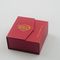 Paper Gift Box Red Square Gold Foil VelVet Insert Bangle Letter Magnetic Lid For Gift Packaging
