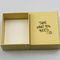 Paper Gift Box Khaki Rectangle Rigid Cardboard Hot Stamping Logo Blank Insert For Party Birthday Gift Packaging