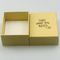 Paper Gift Box Khaki Rectangle Rigid Cardboard Hot Stamping Logo Blank Insert For Party Birthday Gift Packaging