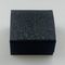 Paper Ring Box  Cube Gray Special Paper Hat box Black Velvet Insert For Ring Jewelry Packaging