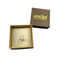 OEM Paper Jewelry Gift Boxes With Velvet Insert Gold Foil Logo