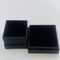 Velvet Insert Kraft Paper Gift Packaging Box  Square Matte Black For Cosmetic Shopping