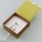 Simple Paper Gift Packaging Box Silver Stamping Ribbon Closure Square Souvenir Gift Box
