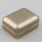 Earring Necklace Paper Jewelry Box Rectangle Golden PU Leather With LED Lights Black Velvet Insert