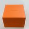 Orange PU Leather Embossing Personalised Watch Boxes Matt Varnish
