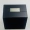 PU Leather Insert Pillow Personalised Watch Boxes Black Square Lacquer Wooden MDF Slanted Opening
