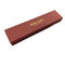 Red Paper Jewelry Gift Boxes With Gold Foil Logo Velvet Insert Necklace Packaging