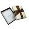 Jewelry Gift Paper Hat Boxes With Ribbon Foam Cardboard Velvet Insert Necklace Display