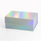 Pendant Holographic Paper Box Silver Magnetic Closure Folded Packaging Box