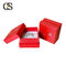 Wholesale Pearl Shining Red Box Silver Foil Logo Foam Velvet Insert Paper Jewelry Ring Bracelet Packaging