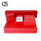 Wholesale Pearl Shining Red Box Silver Foil Logo Foam Velvet Insert Paper Jewelry Ring Bracelet Packaging