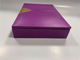 Rectangle Gift Wrapping Box Purple Custom Magnetic Closure Box