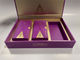 Rectangle Gift Wrapping Box Purple Custom Magnetic Closure Box