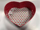 ISO9001 Eco Paperboard Gift Boxes Heart Shaped With Spot Color Printing