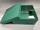 Customized Logo Rigid Gift Box Green Cardboard Gift Boxes With Lids
