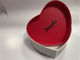 Red Cardboard Heart Box CMYK Cardboard Box With Magnetic Closure