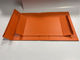 Orange Collapsible Paper Box CMYK Rectangular Cardboard Box With Lid