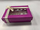 Magnetic Closure Macaron Box Purple Eco Friendly Macaron Packaging