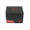 MDF Black Red Printing Velvet Watch Box handmade Luxury Bracelet Gift Box