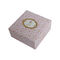 Necklace Gift Pink Leather Jewelry Box Square Mini Cardboard