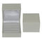 Sqaure Plastic Paper Jewelry Gift Box Flap Oen White Wedding Ring Box PMS Printing