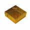 Yellow Shining Fancy Paper Gift Box Silk Foam Filled Bowknot Jewelry Box With Ribbon