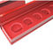 Magnetic Paper Coin Collection Storage Box Bright Red Print EVA Insert