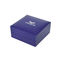 Ring And Earring Purple Leather Jewelry Box Velvet Insert open flap