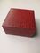 OEM Personalised Watch Boxes Red Leatherette Plastic Luxury Watch Display Case