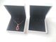 White Paper Jewelry Gift Boxes Necklace Jewelry Velvet Insert With Hinges