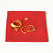 Microfiber Bright Red Small Jewelry Pouch Bags Earring Necklace Button Closure