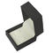 White Grey Leather Jewelry Box 5*5*4cm CMYK Personalised Leather Ring Box